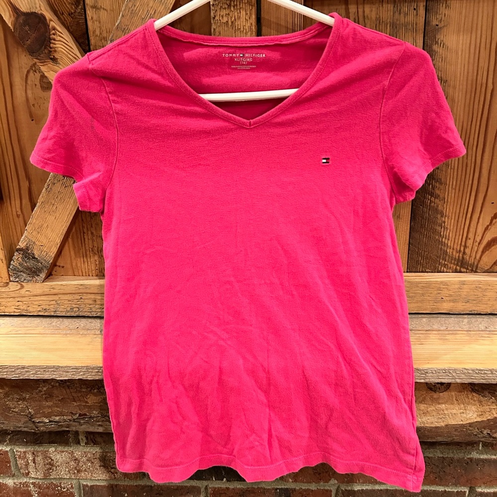 Girl’s pink Tommy Hilfiger T-shirt